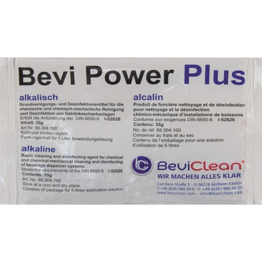 [BEV 88.304.100] Bevi Power Plus - Solution de Nettoyage alcalin en poudre